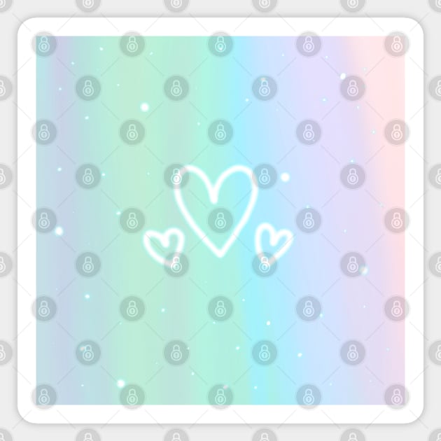 Glowing Hearts Kawaii Sticker by Trippycollage